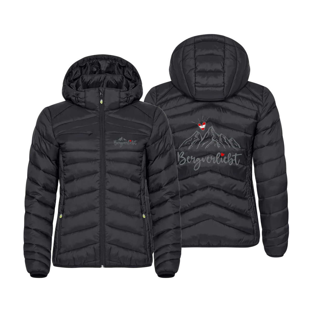 Bergverliebt Steppjacke für Damen #Farbe_Schwarz