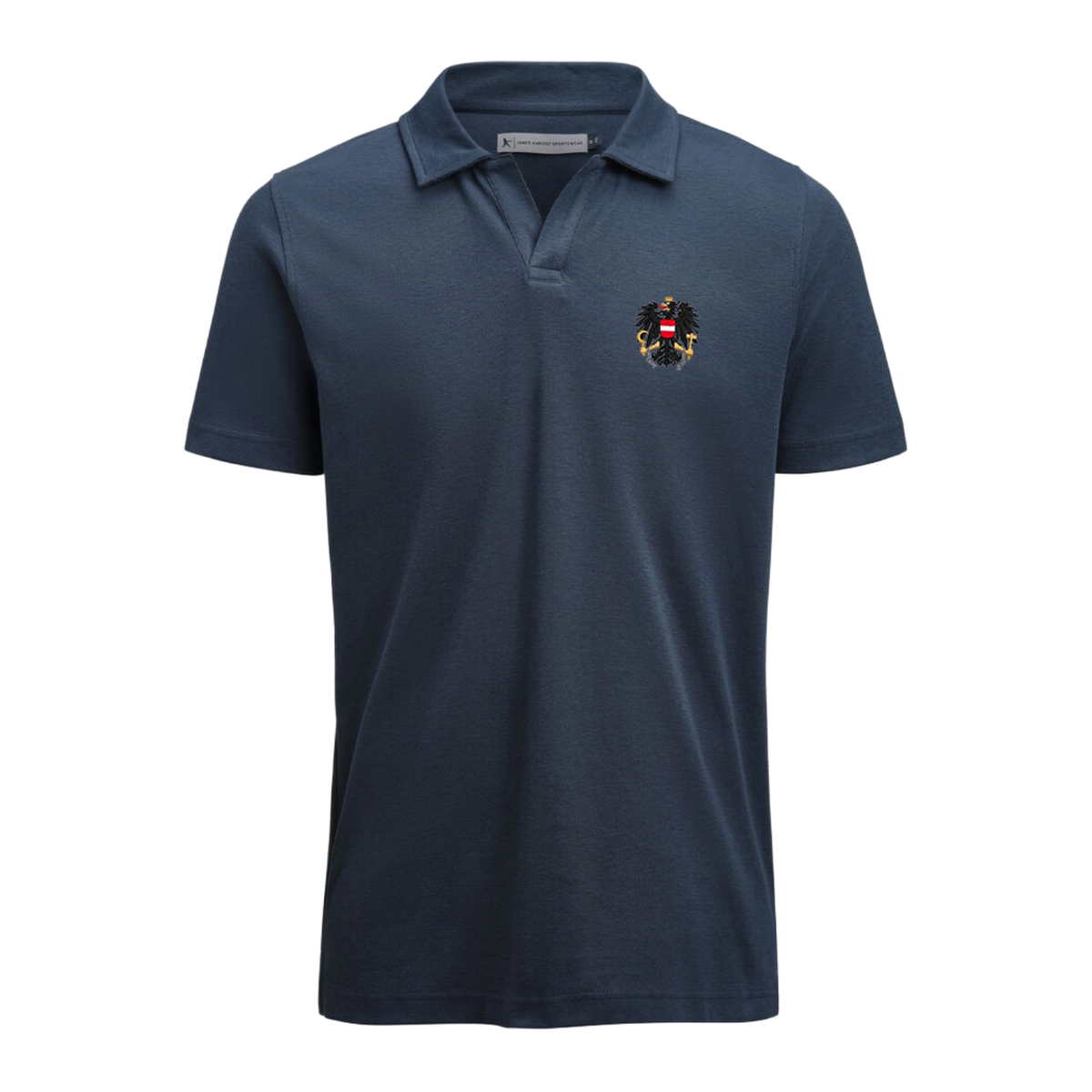 Dunkelblaues Herren Polo Shirt Österreich Adler #Farbe_Dunkelblau