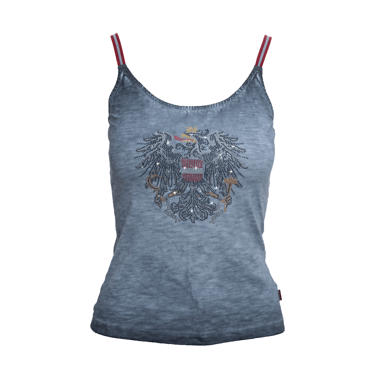 Dunkelblaues Österreich Glitzer Tanktop #Farbe_Dunkelblau