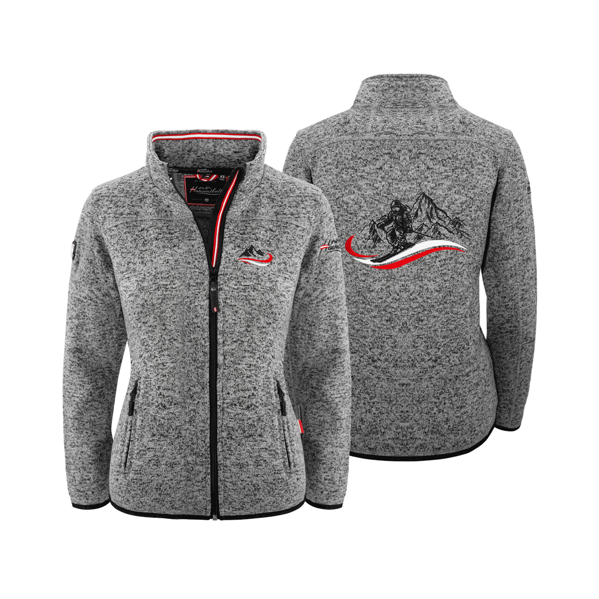 Fleece Ski Weste Damen ohne Kapuze
