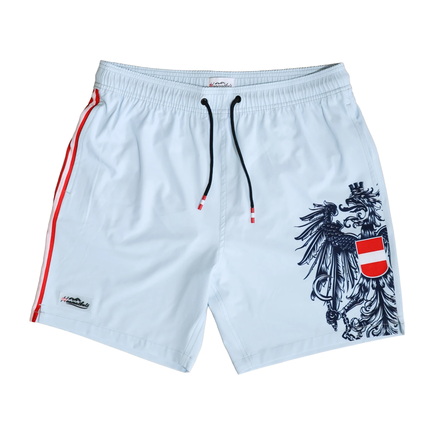 Hellblaue Österreich Adler Badehose #Farbe_Hellblau