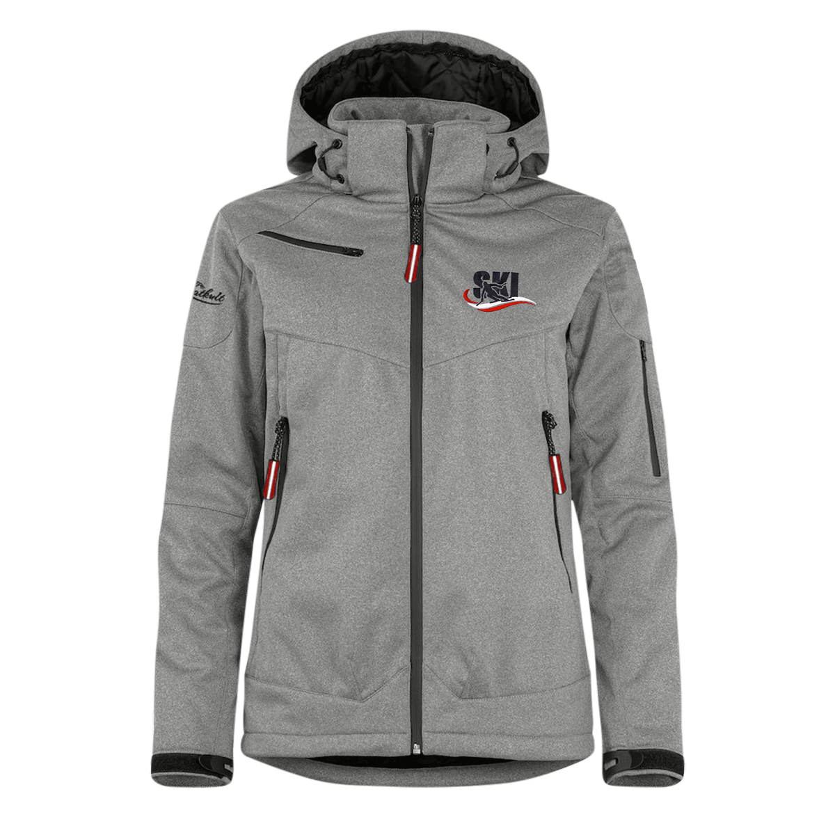 Hellgraue Skijacke für Damen Ski Motiv #Farbe_Grau