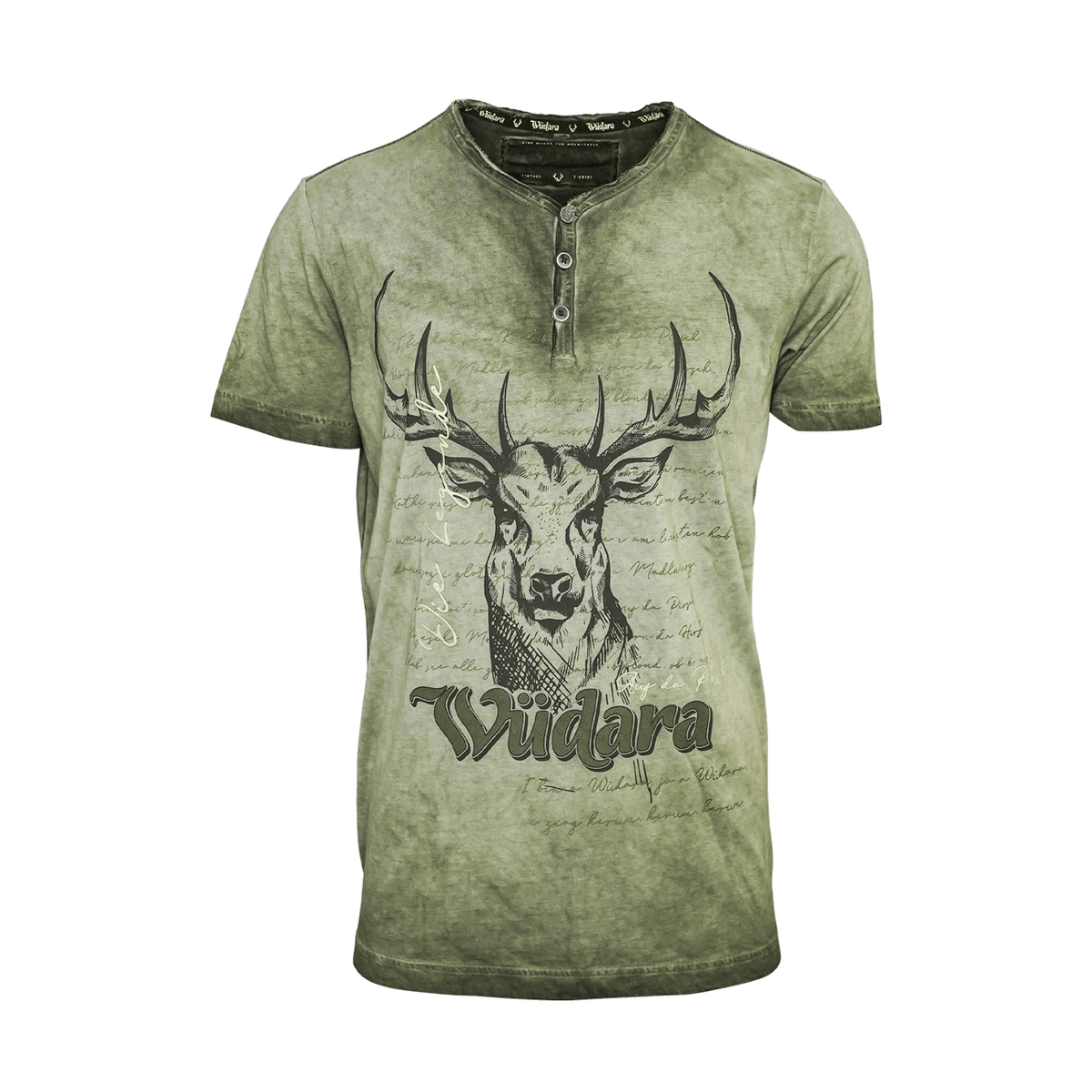 Herren T-Shirt Hirsch grün #Farbe_Grün