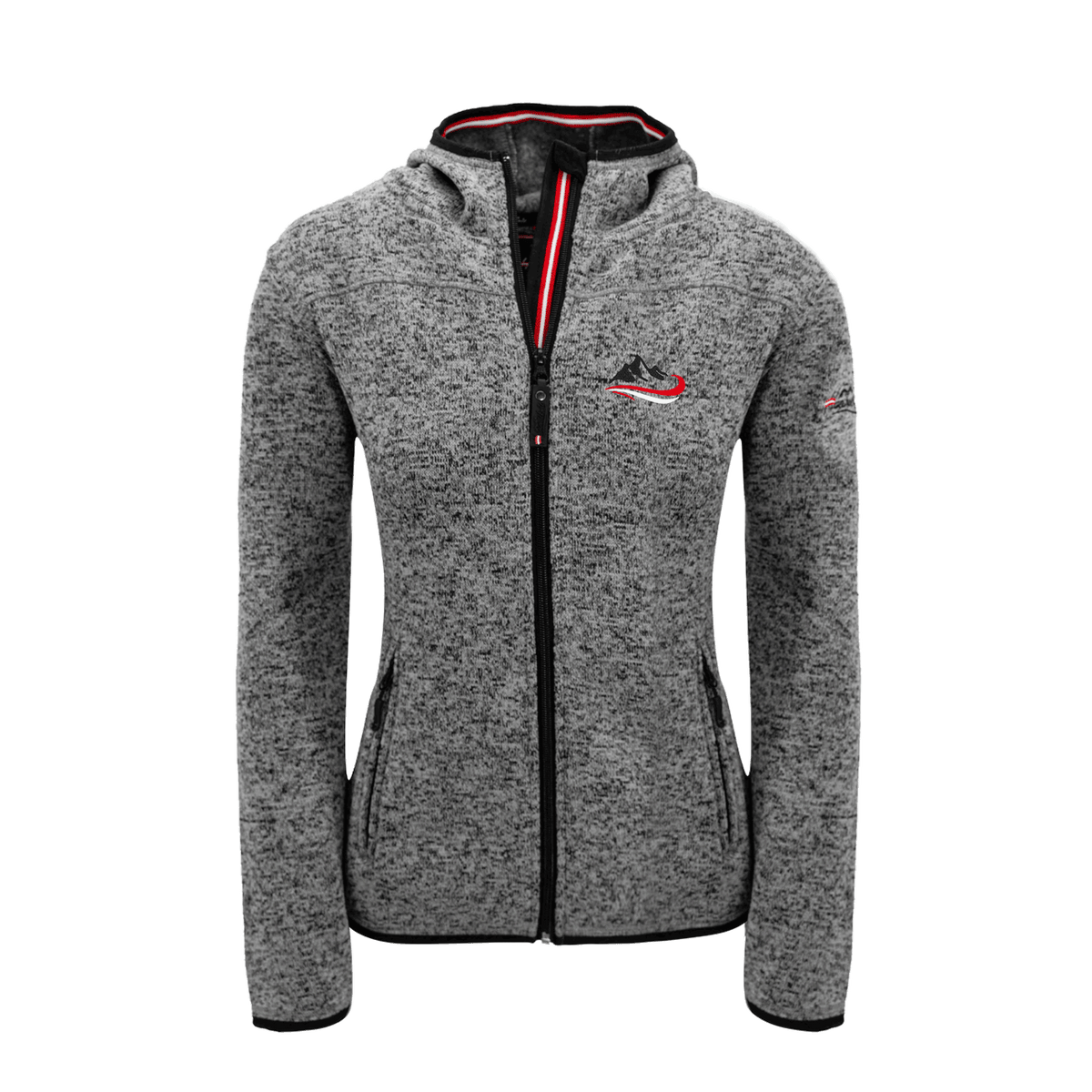 Kultjacke für Damen dunkelgrau Ski Motiv