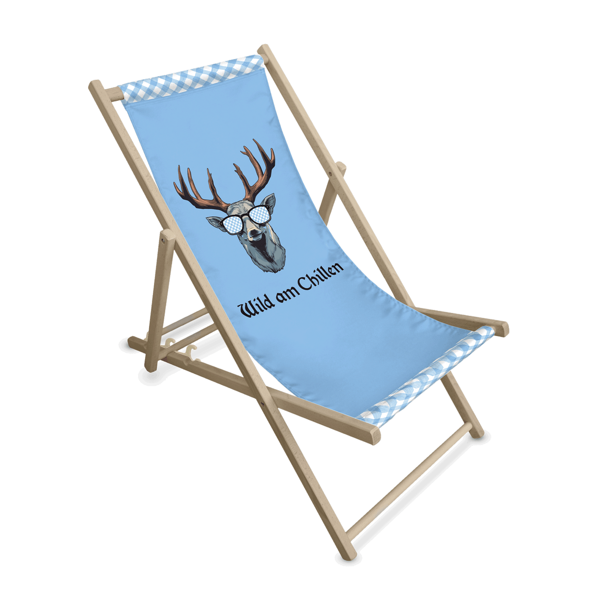 Liegestuhl Wild am Chillen blau #Ausstattung_Ohne Kissen