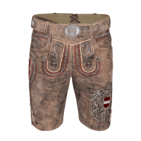 Österreich Adler Lederhose Hoamatkult #Farbe_Vintage-Braun