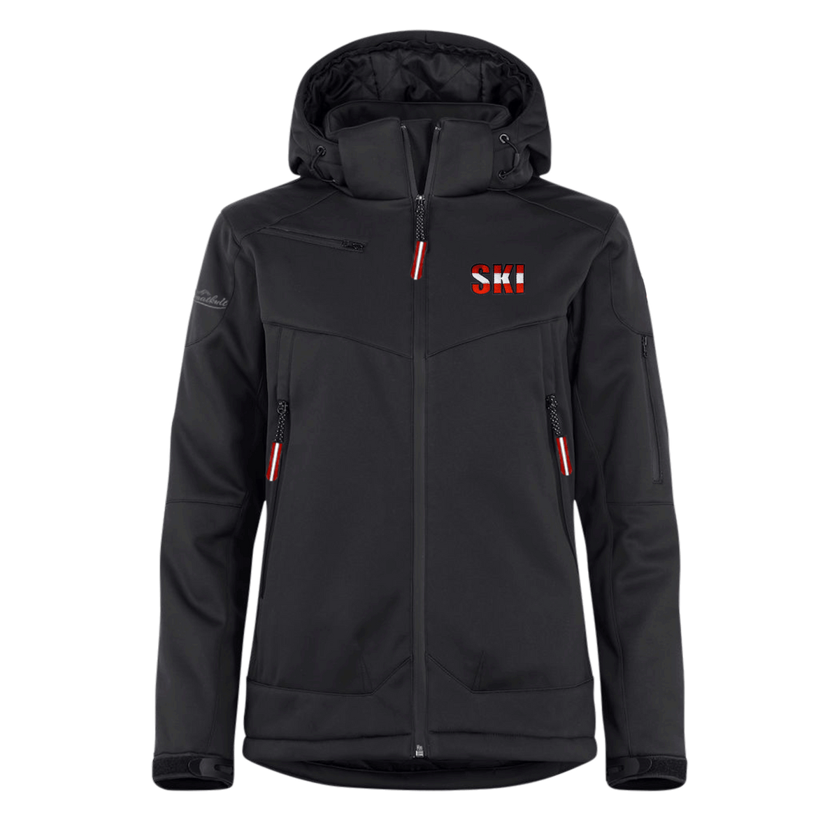 Österreich Ski Motiv Damen Skijacke schwarz #Farbe_Schwarz