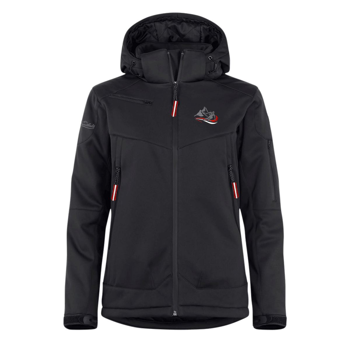 Schwarze Berg Skifahrer Skijacke für Damen #Farbe_Schwarz