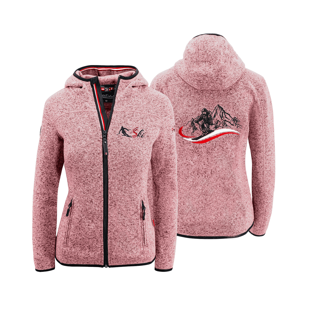 Skifahrer Kultjacke für Damen rosa #Farbe_Rosa