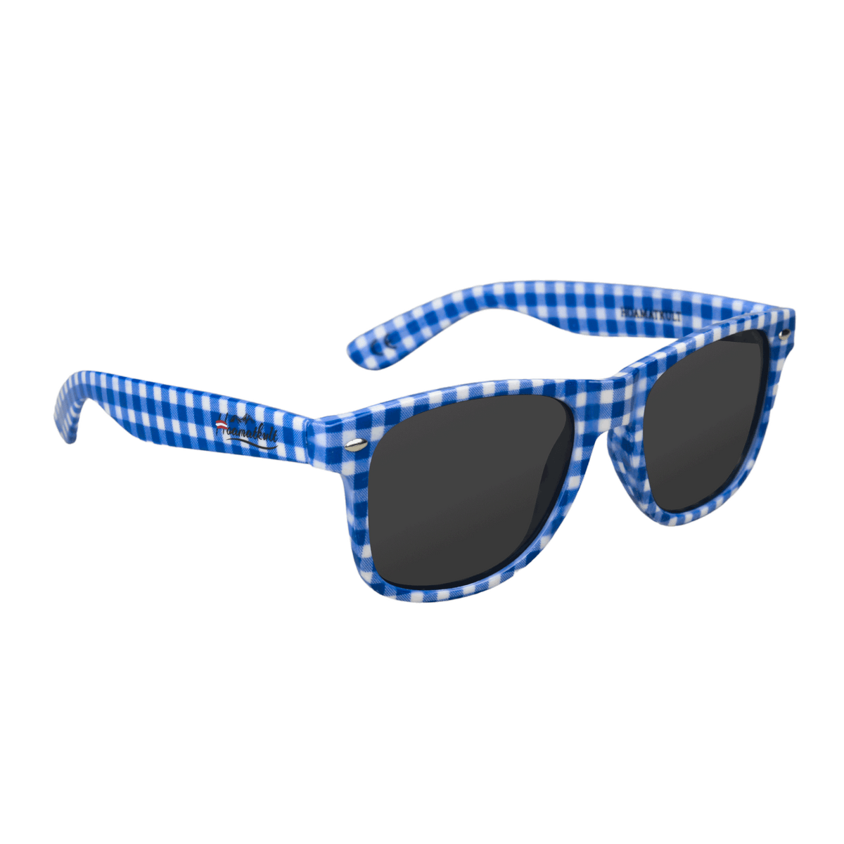 Trachten Sonnenbrille blau kariert #Farbe_Dunkelblau