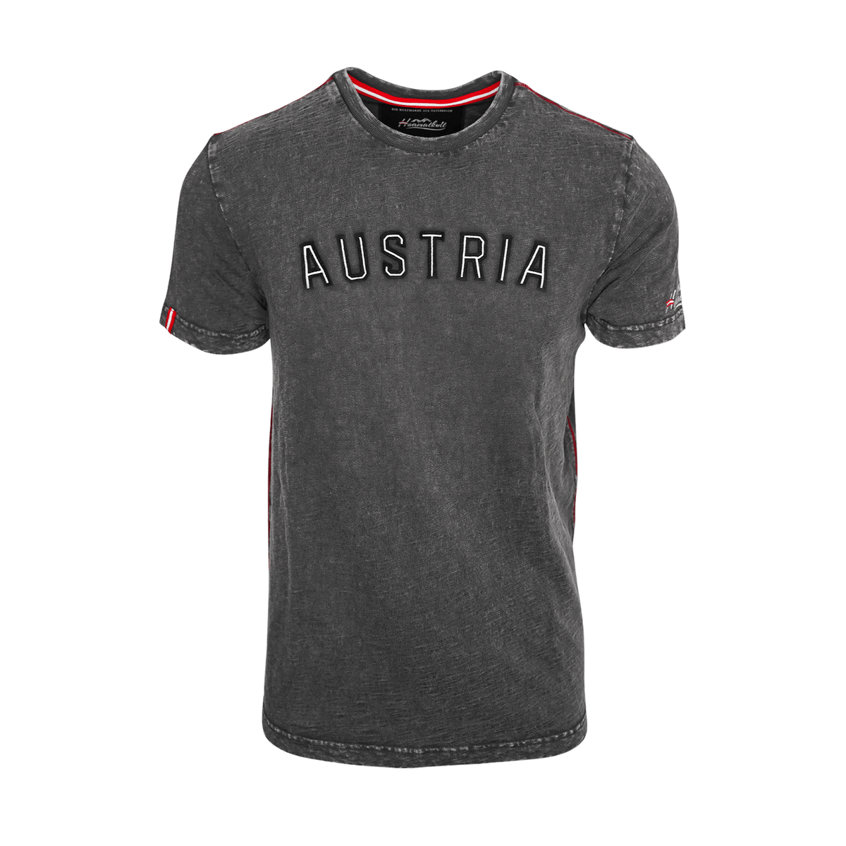 Trachten T-Shirt dunkelgrau für Herren Österreich