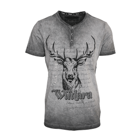 Wüdara Trachten T-Shirt grau #Farbe_Grau
