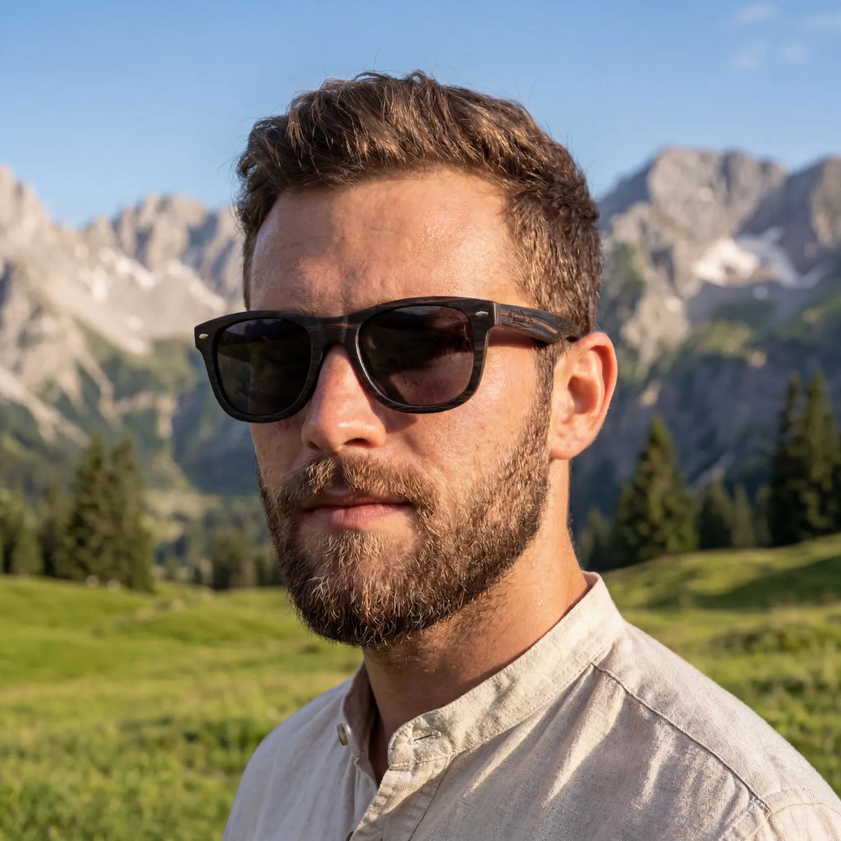 Zebrano Holz Sonnenbrille Hoamatkult