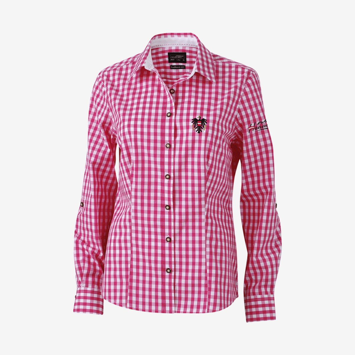 Österreich Adler Trachtenbluse kaufen #Farbe_Rosa