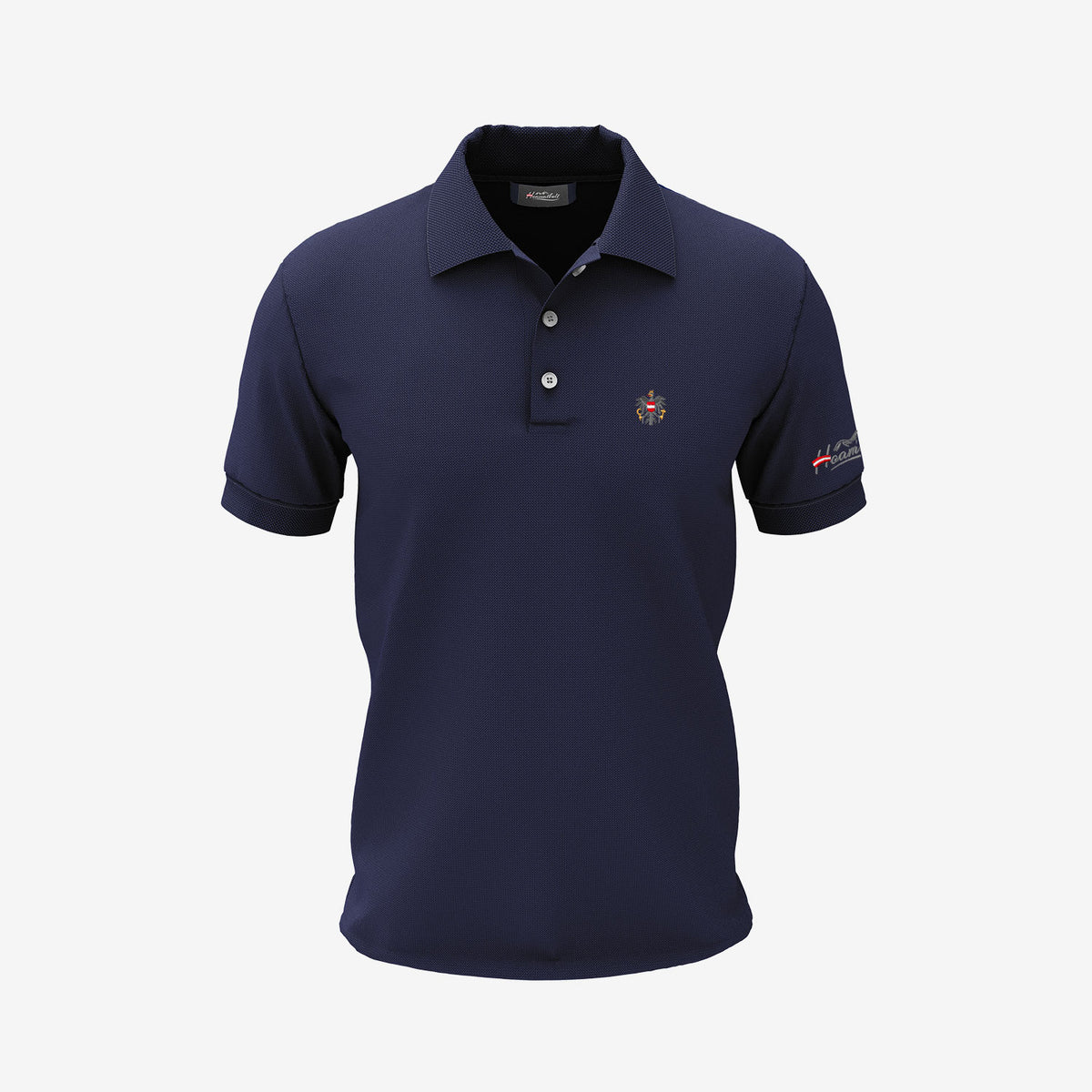 Österreich Polohemd mit Adler #Farbe_Navy-Blau