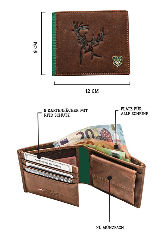 Hirsch Geldtasche 
