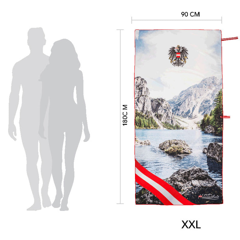 Gebirgssee Badetuch - Mikrofaser XXL
