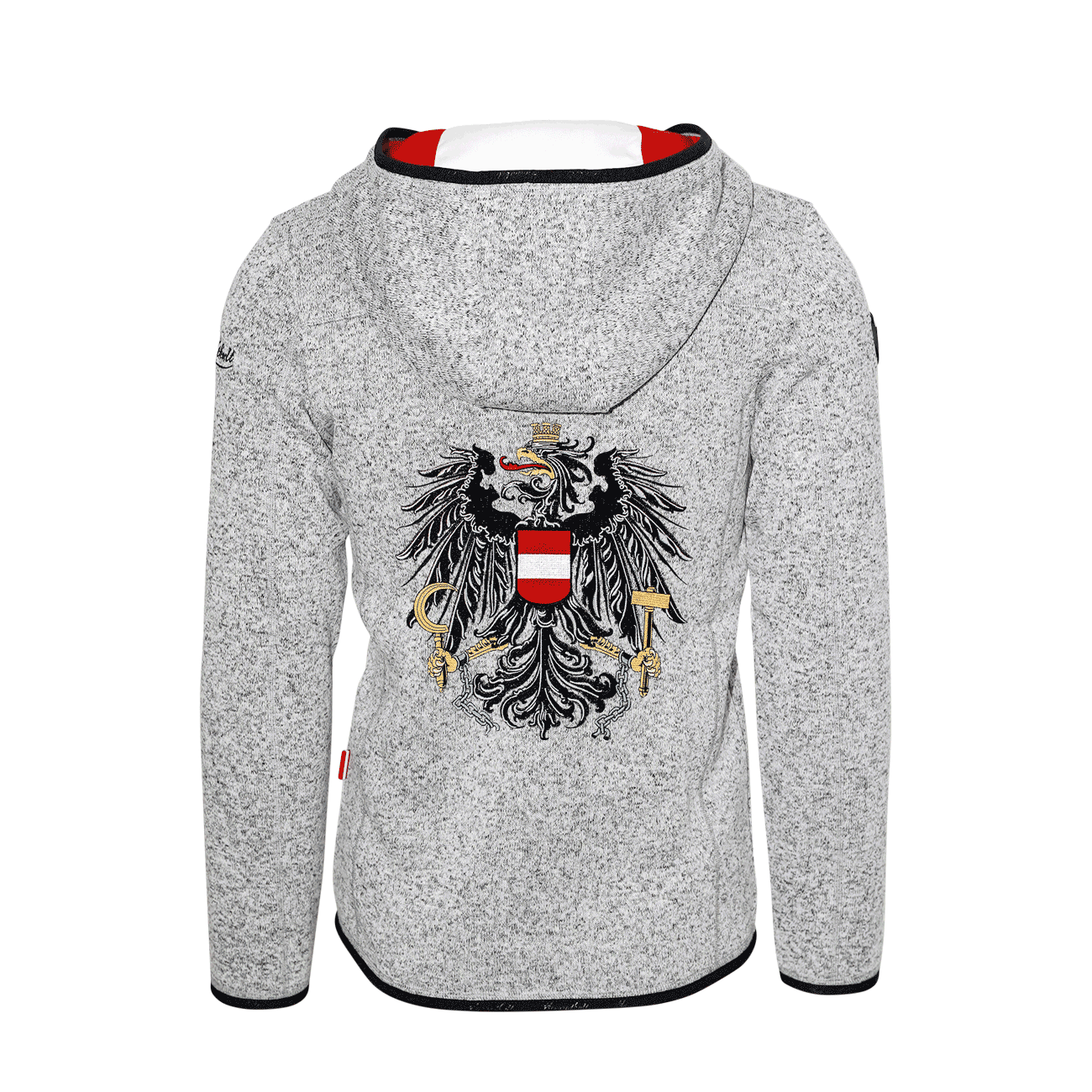 Österreich Adler Strickfleece Jacke Herren