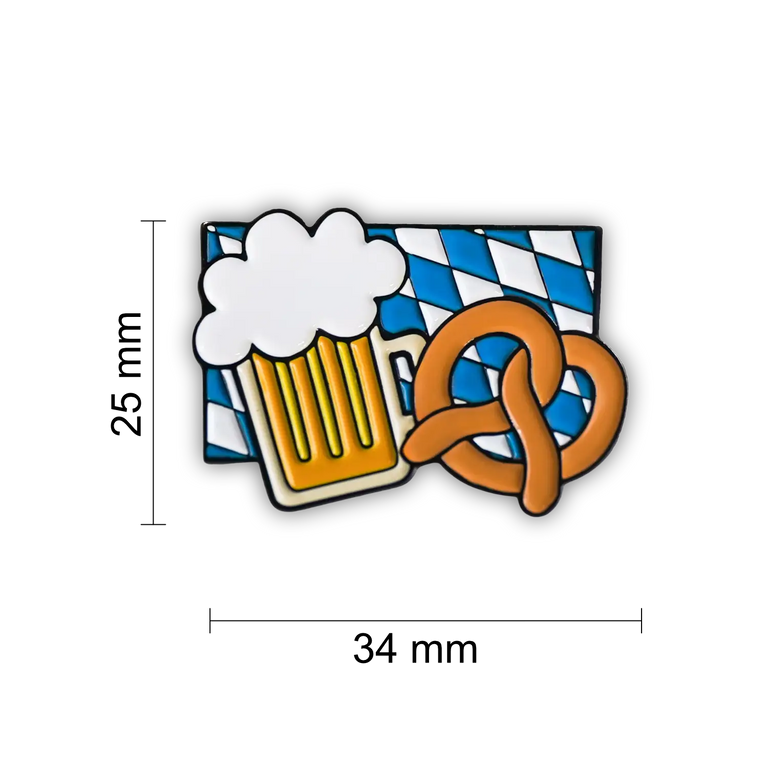 Bayern Bier & Brezel Anstecknadel