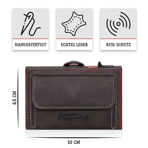 Adler Smart Wallet Bifold mit Karten-Pop-Up Funktion aus Echtleder