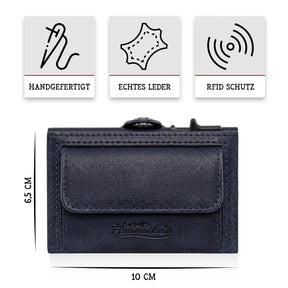 Adler Smart Wallet Trifold mit Karten-Pop-Up Funktion aus Echtleder