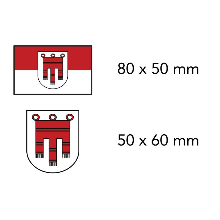 Vorarlberg Flagge Sticker