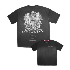 Österreich Oversize T-Shirt - Schwarz
