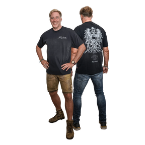 Österreich Oversize T-Shirt - Schwarz