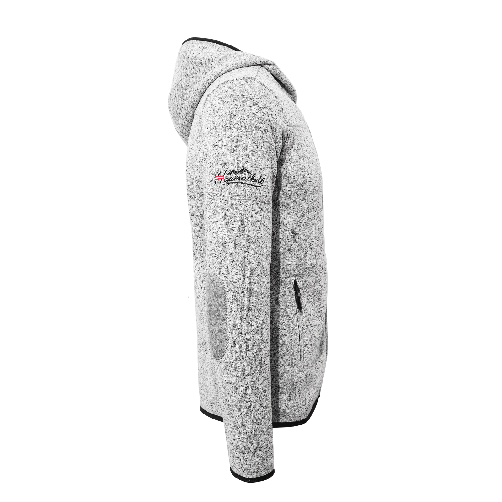 Alpenmode Kultjacke Österreich Adler - Hellgrau