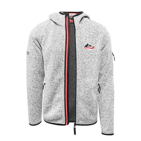 Alpenmode Strickfleece Jacke Berg Stickerei