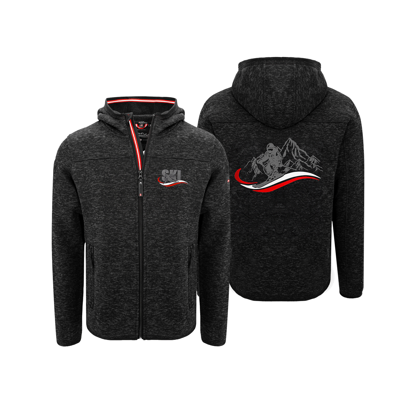 Kultjacke mit Kapuze - Ski Österreich Fahne