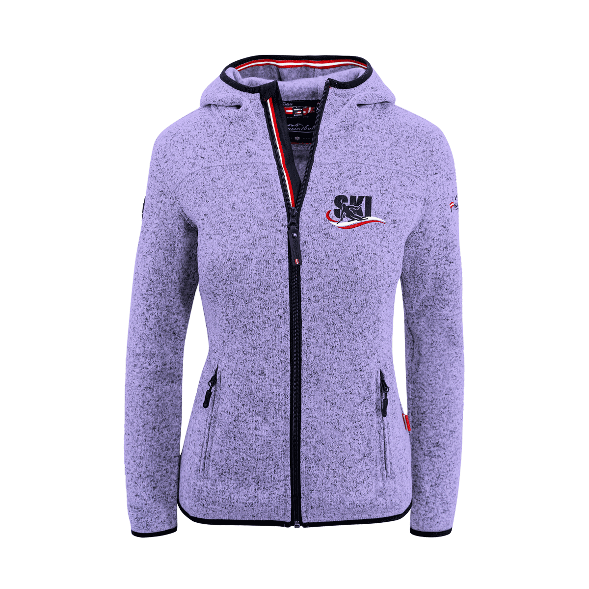 Kultjacke mit Kapuze - Ski Österreich Fahne