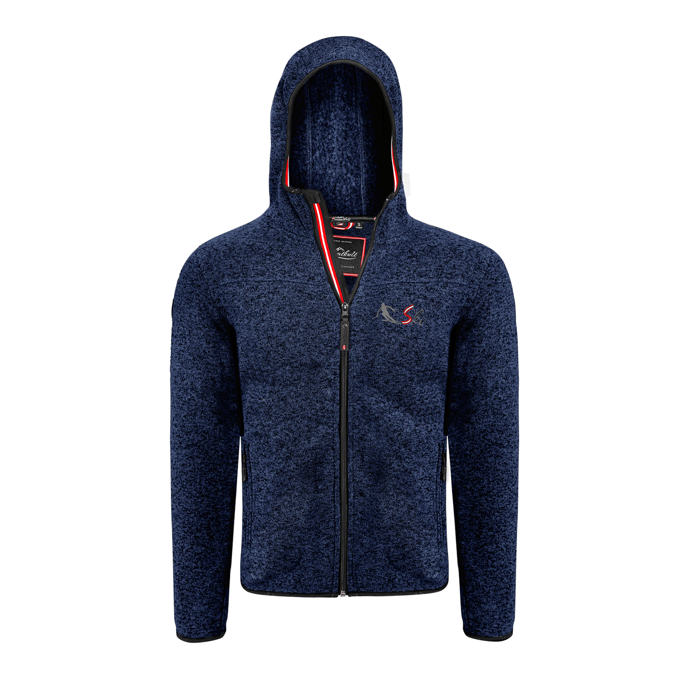 Kultjacke mit Kapuze - Skifahrer