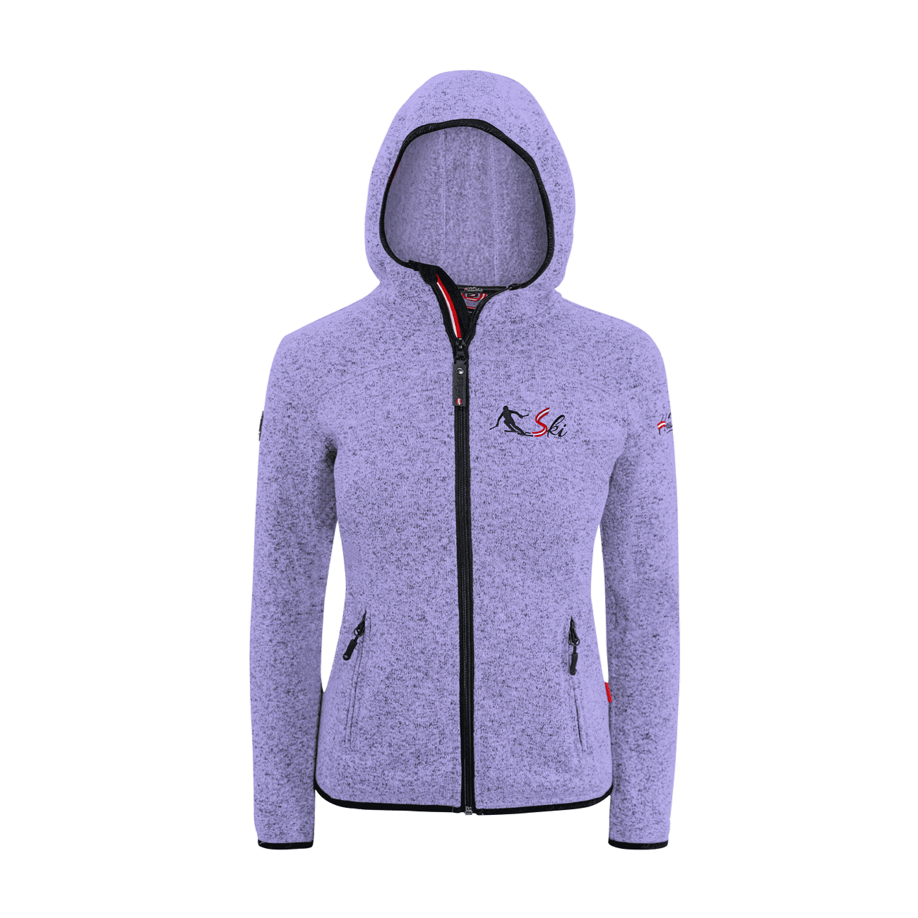 Kultjacke mit Kapuze - Skifahrer