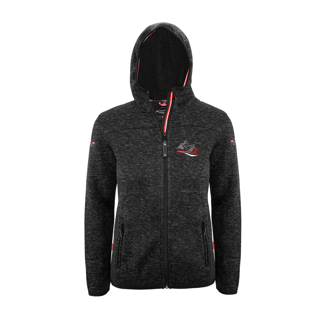Kultjacke mit Kapuze - Berg/Skifahrer