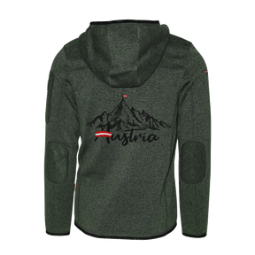 Austria Berg Strickfleece Jacke