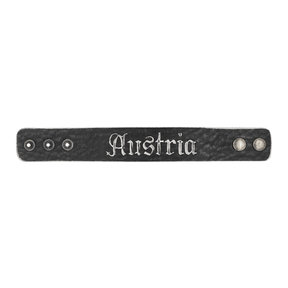 Austria Leder Armband anthrazit