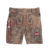 Austria Lederhose Echtleder Hoamatkult #Farbe_Vintage-Braun