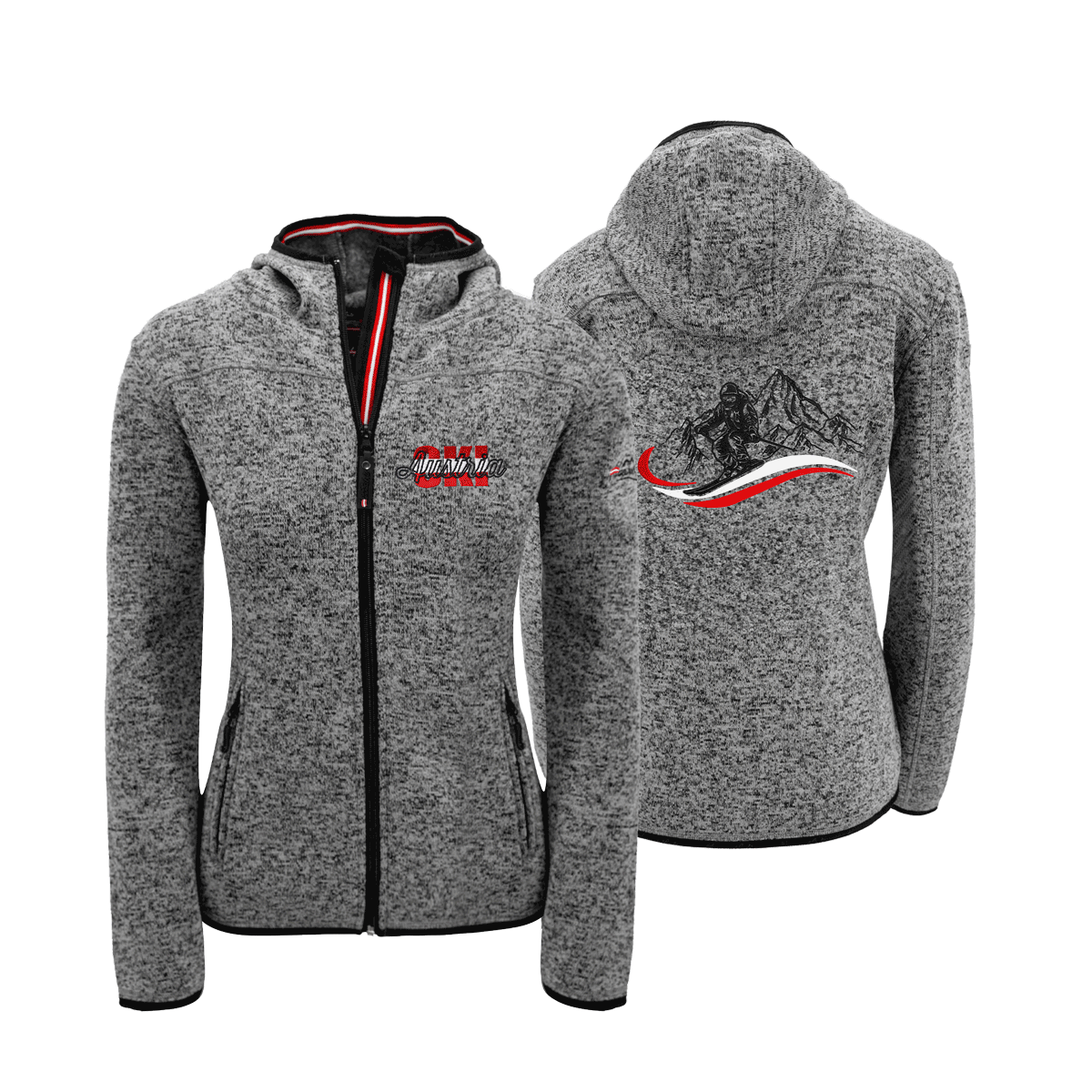 Austria Ski Damen Kultjacke dunkelgrau #Farbe_Dunkelgrau