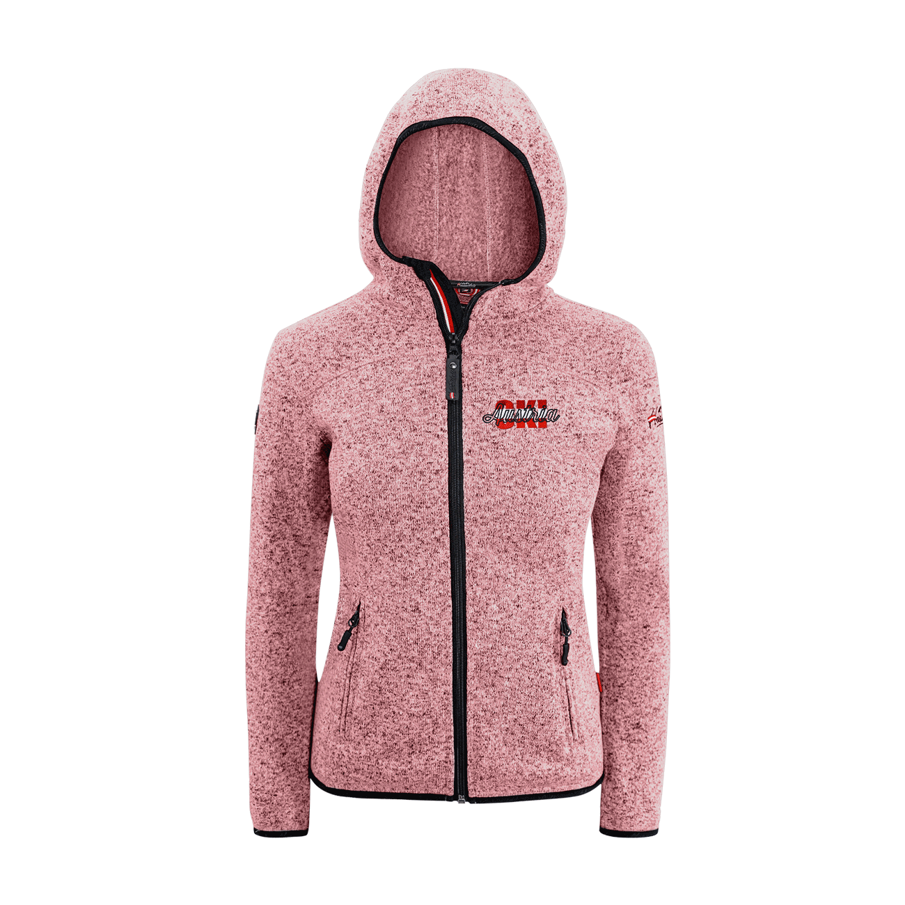 Kultjacke mit Kapuze - Austria Ski rot