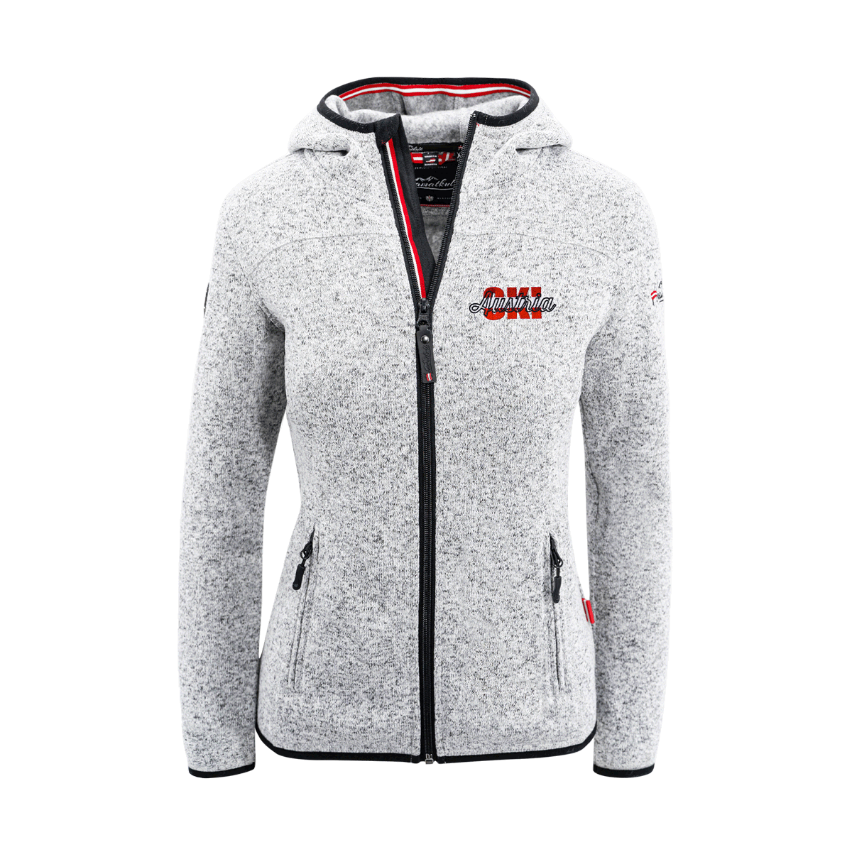 Austria Ski Fleece Weste für Damen hellgrau #Farbe_Hellgrau