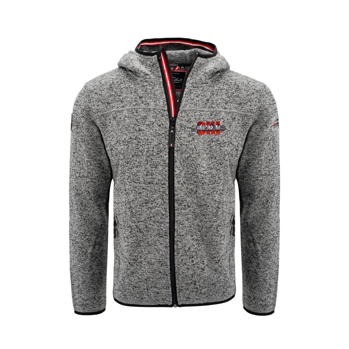 Kultjacke mit Kapuze - Austria Ski rot