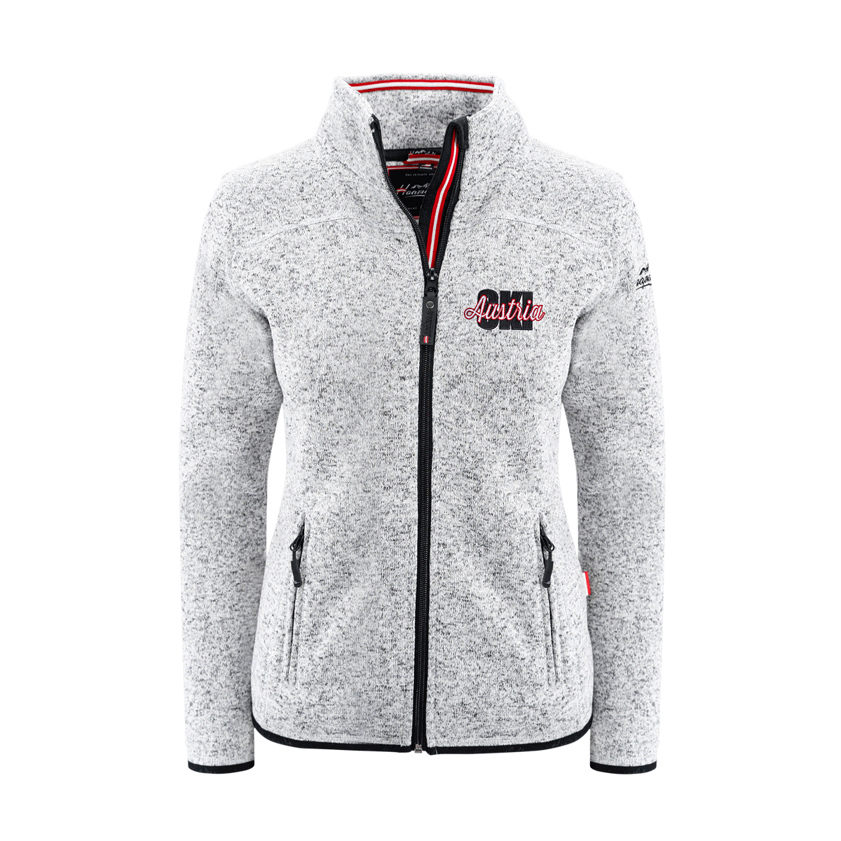 Austria Ski Kultjacke hellgrau Damen ohne Kapuze #Farbe_Hellgrau
