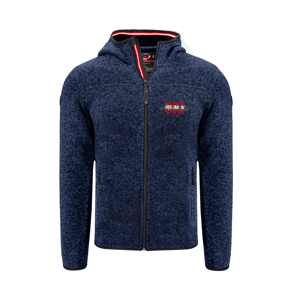 Kultjacke mit Kapuze - Austria Ski rot