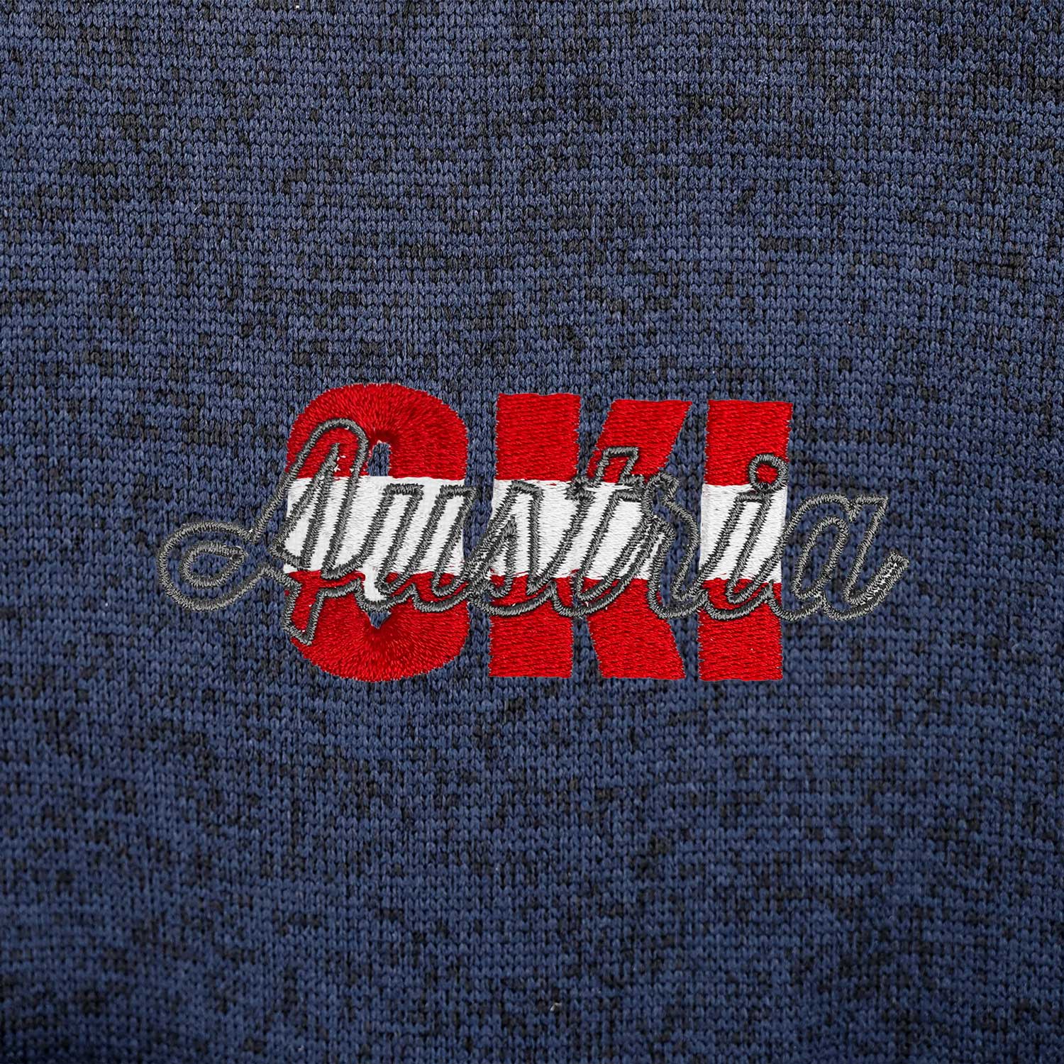 Kultjacke ohne Kapuze - Austria Ski rot