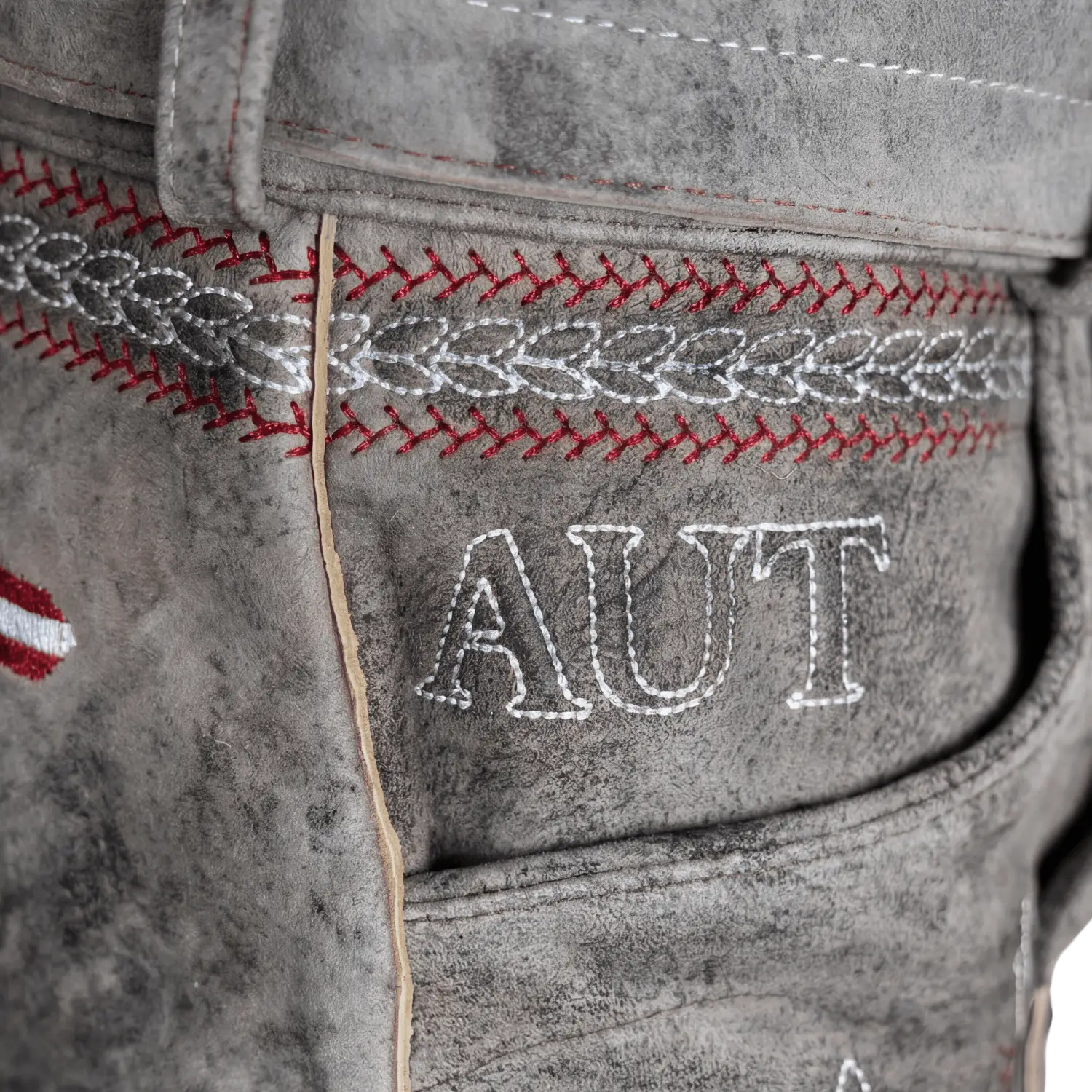 Austria Stick Lederhose grau Herren #Farbe_Vintage-Grau