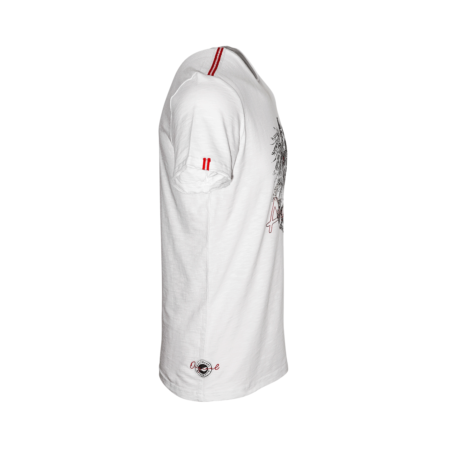Österreich Adler T-Shirt Flammgarn - Weiss