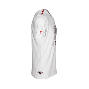 Österreich Adler T-Shirt Flammgarn - Weiss