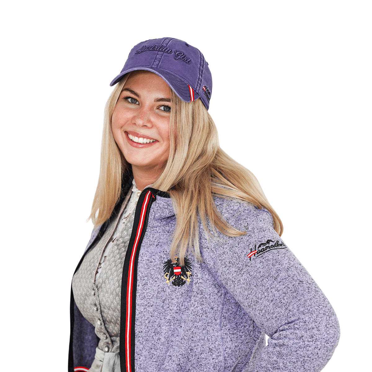 Austrian Girl Cap Lila Hoamatkult