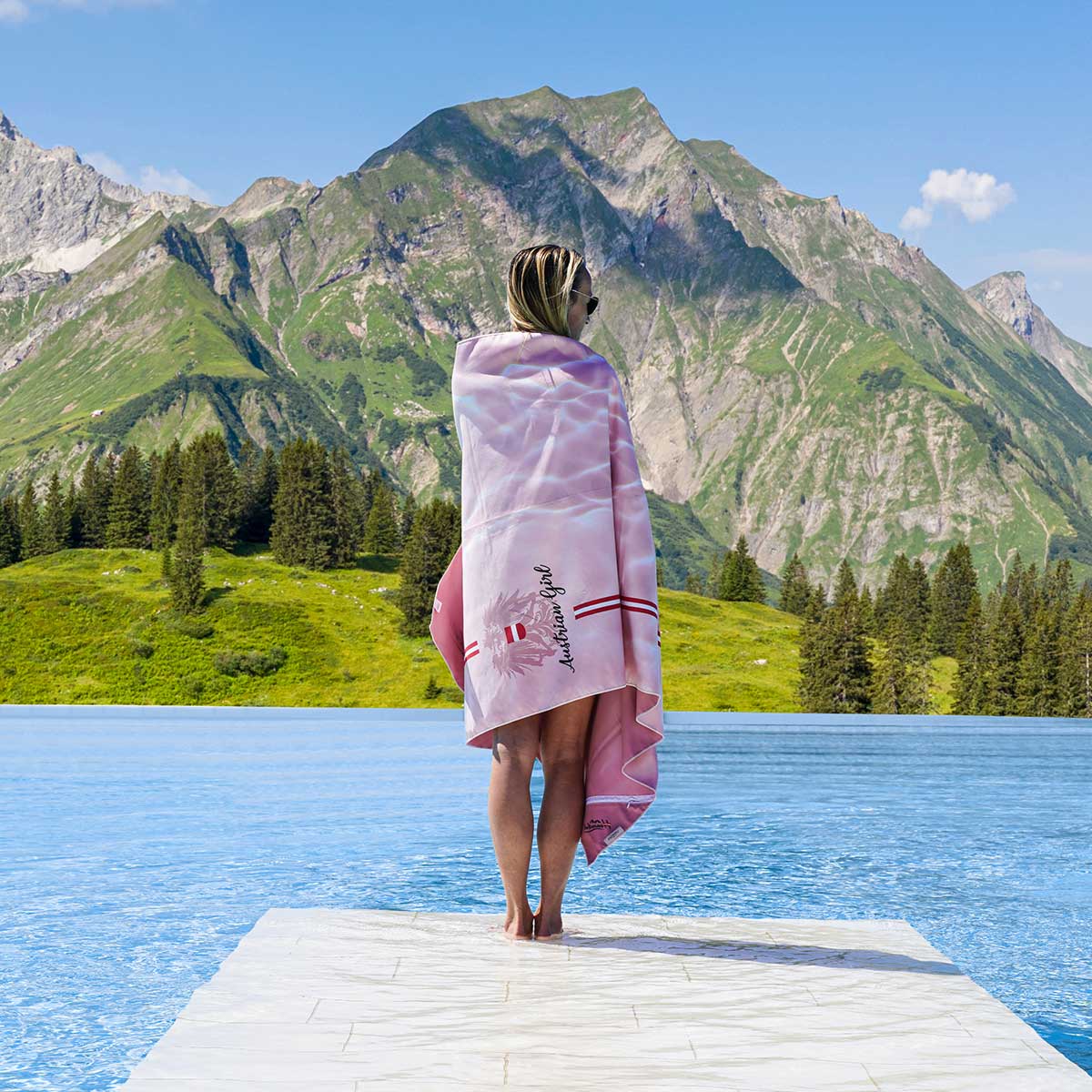 Austrian Girl Badetuch - Mikrofaser XXL